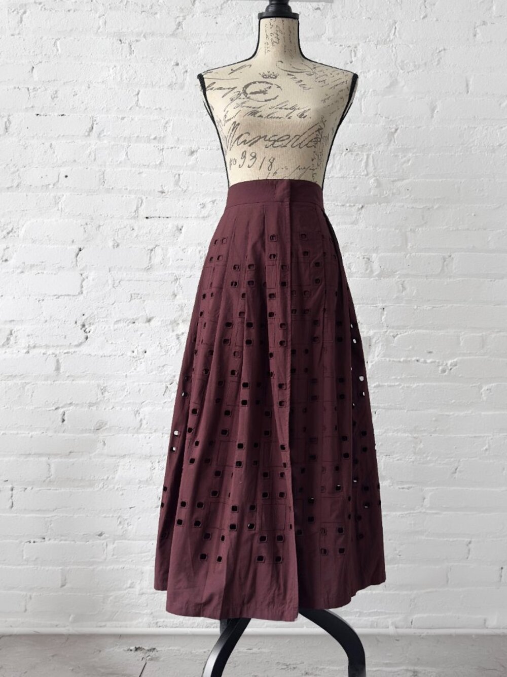 Adolfo Dominquez cotton midi skirt